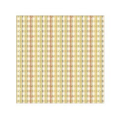 Tomboy Line Yellow Red Small Satin Scarf (square)
