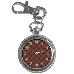 Coloured Line Squares Plaid Triangle Brown Line Chevron Key Chain Watches by Alisyart
