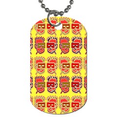 Funny Faces Dog Tag (one Side) by Amaryn4rt