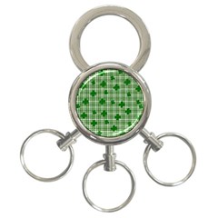 St  Patrick s Day Pattern 3-ring Key Chains by Valentinaart