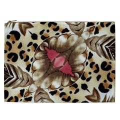 Animal Tissue And Flowers Cosmetic Bag (xxl)  by Amaryn4rt