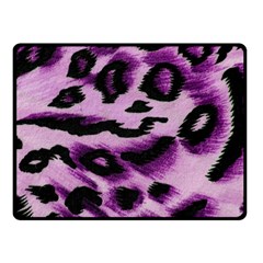 Background Fabric Animal Motifs Lilac Fleece Blanket (small) by Amaryn4rt