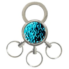Bokeh Background In Blue Color 3-ring Key Chains by Amaryn4rt