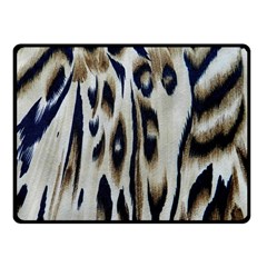Tiger Background Fabric Animal Motifs Fleece Blanket (small) by Amaryn4rt