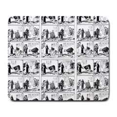 Old Comic Strip Large Mousepads by Valentinaart