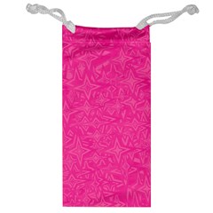 Geometric Pattern Wallpaper Pink Jewelry Bag by Amaryn4rt