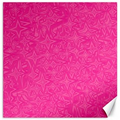 Geometric Pattern Wallpaper Pink Canvas 20  X 20   by Amaryn4rt
