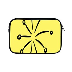 Doodle Shapes Large Line Circle Black Yellow Apple Ipad Mini Zipper Cases by Alisyart