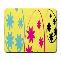Easter Egg Shapes Large Wave Green Pink Blue Yellow Black Floral Star Large Mousepads