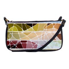 Geometric Mosaic Line Rainbow Shoulder Clutch Bags by Alisyart