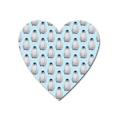 Penguin Animals Ice Snow Blue Cool Heart Magnet by Alisyart