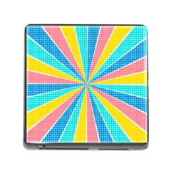 Rhythm Heaven Megamix Circle Star Rainbow Color Memory Card Reader (square) by Alisyart