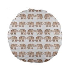 Indian Elephant Standard 15  Premium Round Cushions by Valentinaart