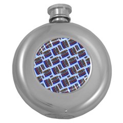 Abstract Pattern Seamless Artwork Round Hip Flask (5 Oz) by Amaryn4rt