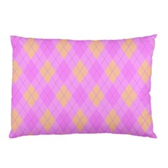 Plaid Pattern Pillow Case (two Sides) by Valentinaart