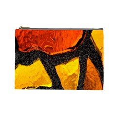 Colorful Glass Mosaic Art And Abstract Wall Background Cosmetic Bag (large)  by Amaryn4rt