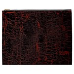 Black And Red Background Cosmetic Bag (XXXL)  Front