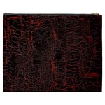 Black And Red Background Cosmetic Bag (XXXL)  Back