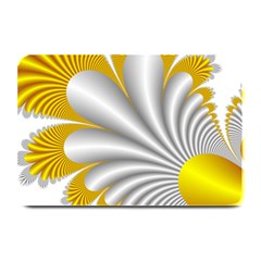 Fractal Gold Palm Tree  Plate Mats by Amaryn4rt