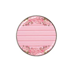 Pink Peony Outline Romantic Hat Clip Ball Marker (10 Pack) by Simbadda