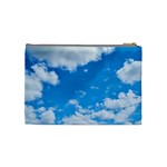 Sky Blue Clouds Nature Amazing Cosmetic Bag (Medium)  Back