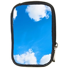 Sky Clouds Blue White Weather Air Compact Camera Cases by Simbadda
