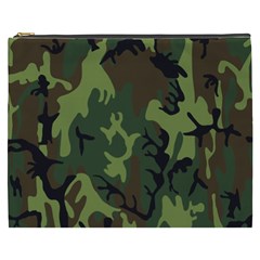 Military Camouflage Pattern Cosmetic Bag (xxxl)  by Simbadda