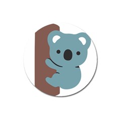 Animal Koala Magnet 3  (round) by Alisyart