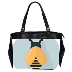 Animals Bee Wasp Black Yellow Fly Office Handbags (2 Sides)  by Alisyart