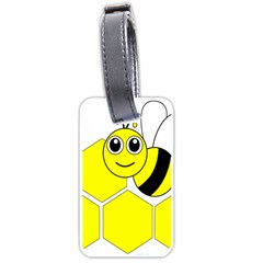 Bee Wasp Yellow Luggage Tags (one Side)  by Alisyart