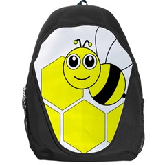 Bee Wasp Yellow Backpack Bag by Alisyart