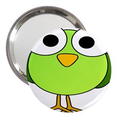 Bird Big Eyes Green 3  Handbag Mirrors by Alisyart