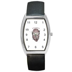 Scary Vampire Drawing Barrel Style Metal Watch by dflcprints