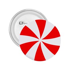 Candy Red White Peppermint Pinwheel Red White 2 25  Buttons