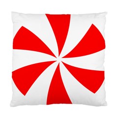 Candy Red White Peppermint Pinwheel Red White Standard Cushion Case (one Side) by Alisyart