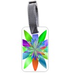 Chromatic Flower Variation Star Rainbow Luggage Tags (Two Sides)