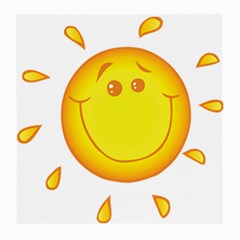 Domain Cartoon Smiling Sun Sunlight Orange Emoji Medium Glasses Cloth