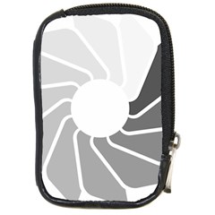 Flower Transparent Shadow Grey Compact Camera Cases by Alisyart
