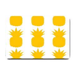 Fruit Pineapple Printable Orange Yellow Small Doormat  by Alisyart