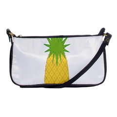 Fruit Pineapple Yellow Green Shoulder Clutch Bags by Alisyart