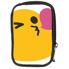 Happy Heart Love Face Emoji Compact Camera Cases by Alisyart