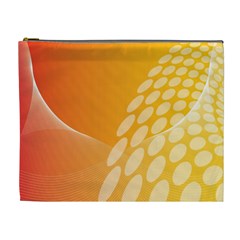 Abstract Orange Background Cosmetic Bag (xl) by Simbadda