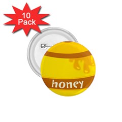 Honet Bee Sweet Yellow 1 75  Buttons (10 Pack) by Alisyart