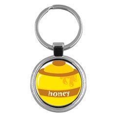 Honet Bee Sweet Yellow Key Chains (round) 