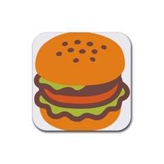 Hamburger Rubber Coaster (square)  by Alisyart