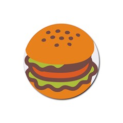 Hamburger Rubber Coaster (round)  by Alisyart