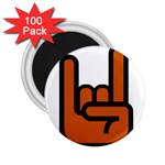 Metal Hand 2.25  Magnets (100 pack) 