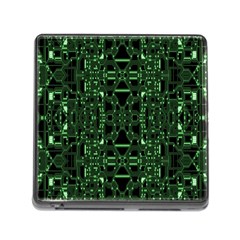 An Overly Large Geometric Representation Of A Circuit Board Memory Card Reader (square) by Simbadda
