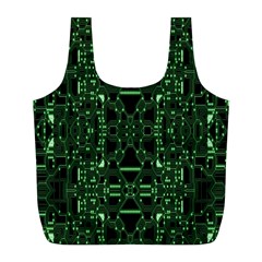 An Overly Large Geometric Representation Of A Circuit Board Full Print Recycle Bags (l)  by Simbadda