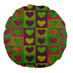Pattern Large 18  Premium Round Cushions by Valentinaart